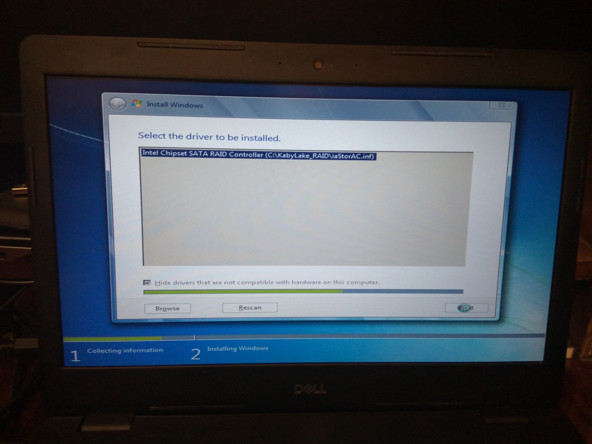 Installing Windows 7 on DELL Latitude 3490 laptop – Koshka