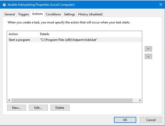 Using hdparm to reduce HDD load unload cycles on Windows system