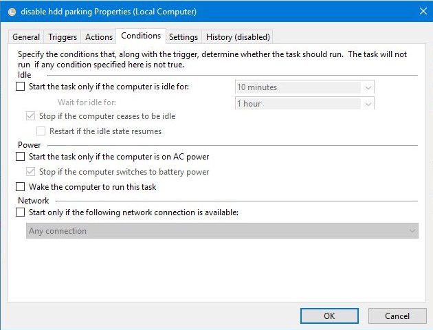 Using hdparm to reduce HDD load unload cycles on Windows system